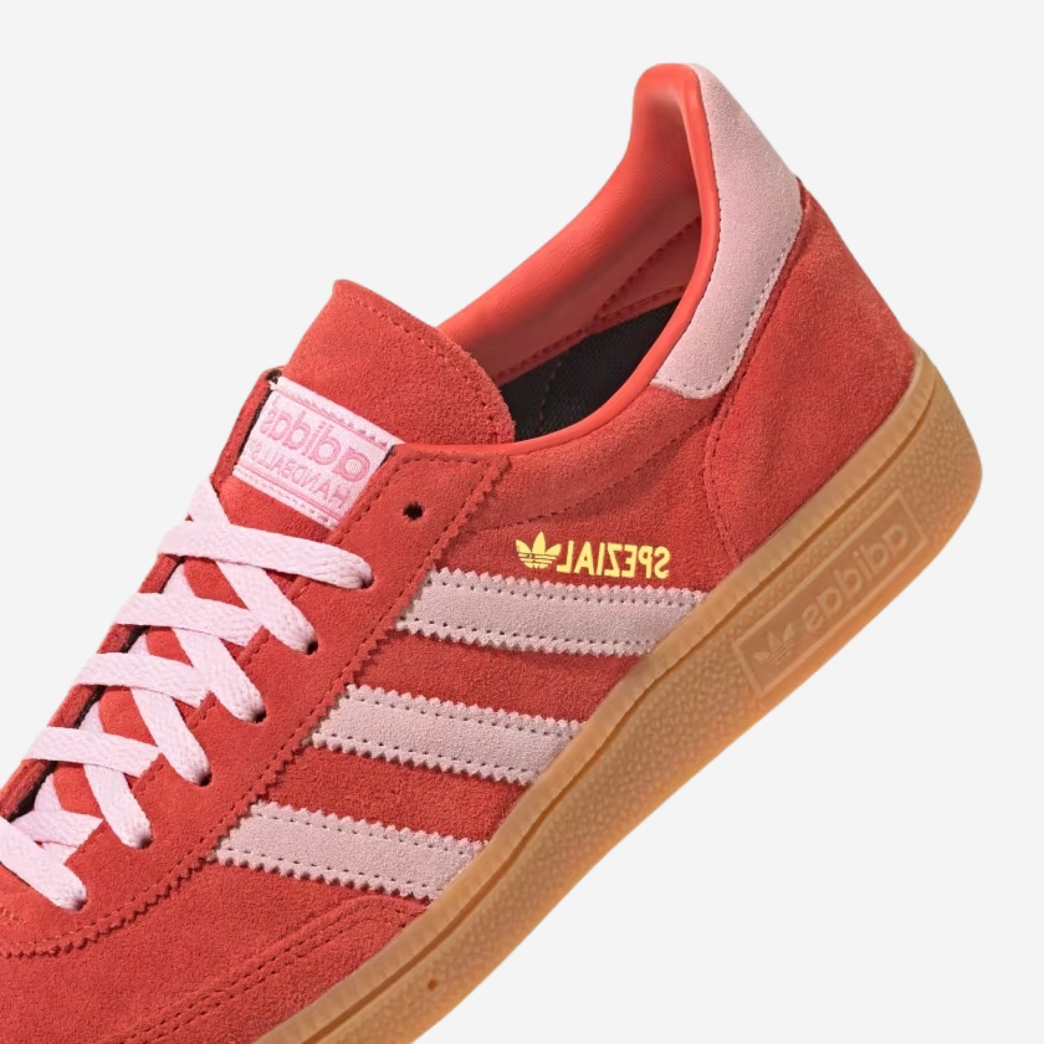 Adidas Handball Spezial Bright Red Clear Pink Details