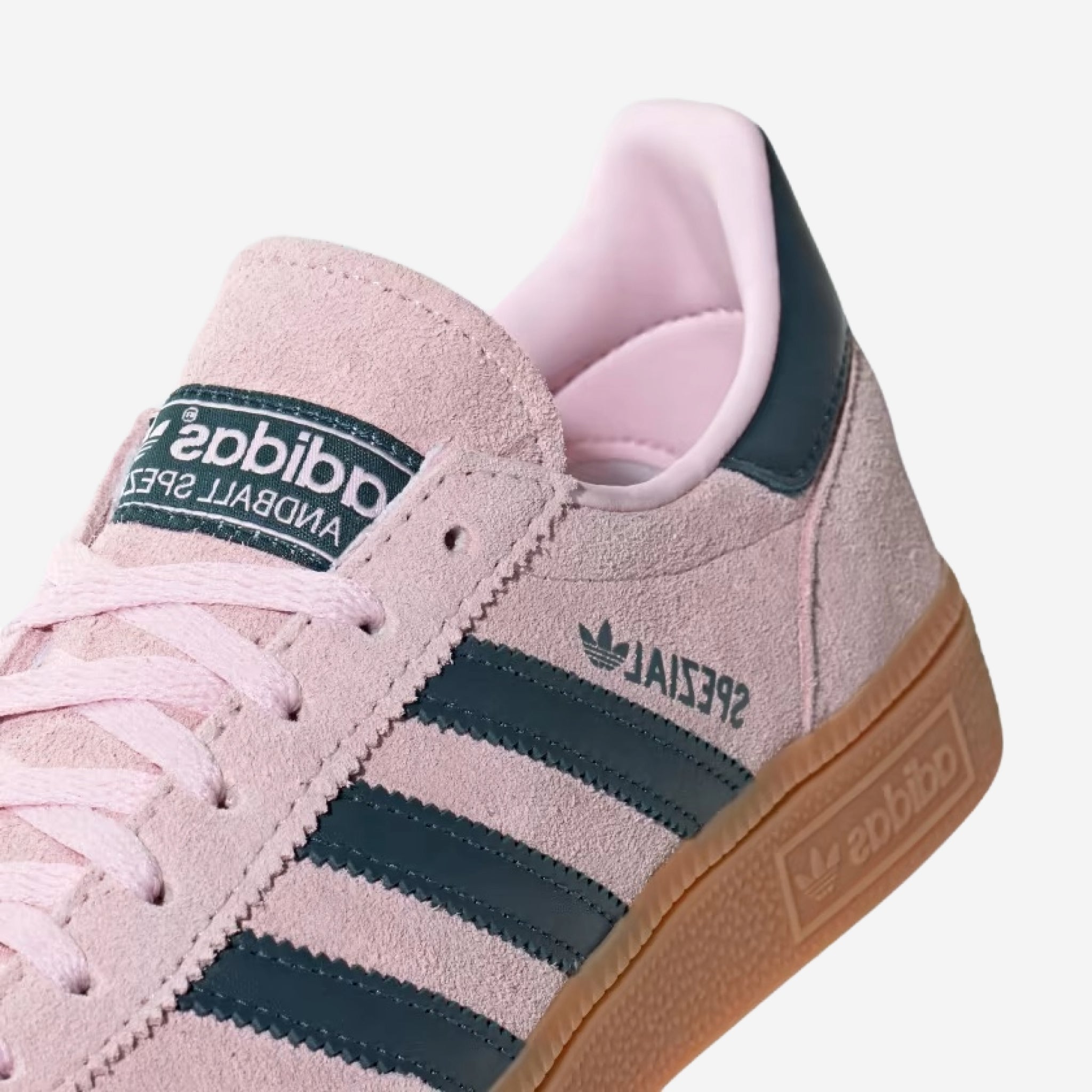 Adidas Handball Spezial Clear Pink Arctic Night Detail Veters Zool